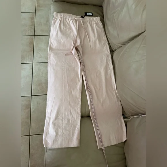 rag & bone Logan Linen-Blend Rose Beach Pants. Size L. MSRP $298 - Picture 8 of 16